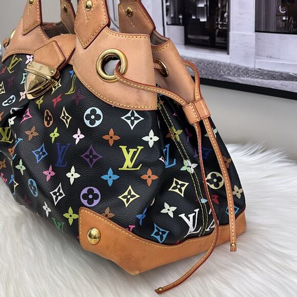 Louis Vuitton LV Shoulder Bag Ursula Black Monogram Multicolor - Picture 5 of 16